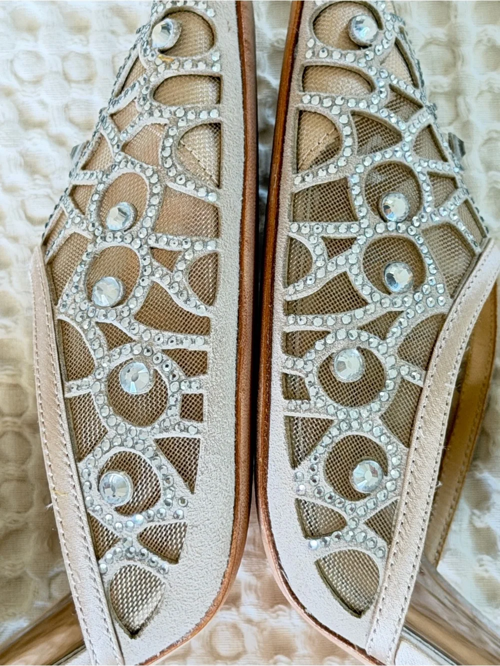 Badgley Mischka Marissa Crystal D’Orsay Pumps Heels 8.5